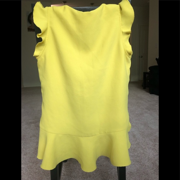 Yellow Banana Republic Peplum Top - Picture 2 of 5